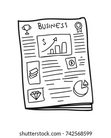 newspaper doodle
