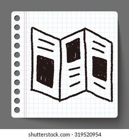newspaper doodle drawing