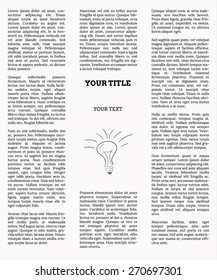 newspaper with empty place for your text or advertisement