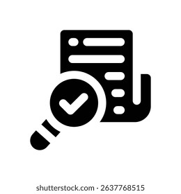 newspaper glyph icon. Strong and solid vector icon for websites, mobile interfaces, presentations, and visual branding. High quality and easy to edit.