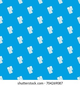 Newspaper with the headline Job pattern repeat seamless in blue color for any design. Vector geometric illustration