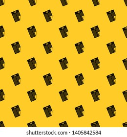 Newspaper with the headline Job pattern seamless vector repeat geometric yellow for any design