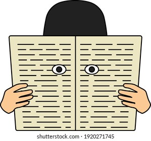 Newspaper Hole Icon. Editable Outline With Color Fill Design. Vector Illustration.