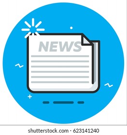 Newspaper icon.
