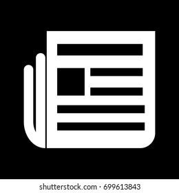 Newspaper icon .