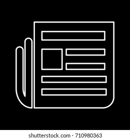 Newspaper icon .