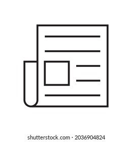 Newspaper Icon for apps and web sites