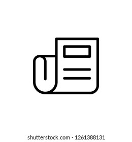 newspaper icon. Can be used for web, logo, mobile app, UI, UX 