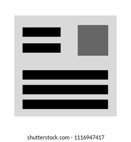 newspaper icon - daily newsletter - news icon - media publication -news article