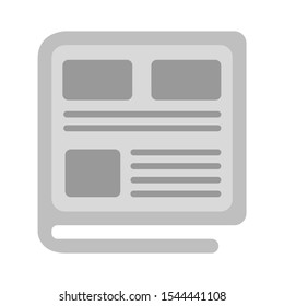 newspaper icon - daily newsletter - news icon - media publication -news article