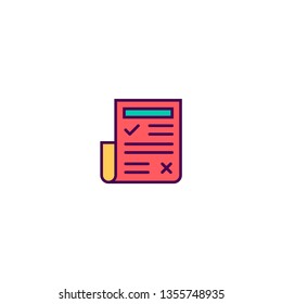 Newspaper icon design. Marketing icon vector illustration