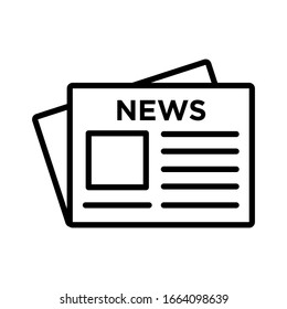 newspaper icon design vector template