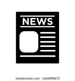 Newspaper Icon Design Vector Template