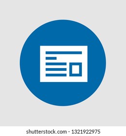  Newspaper icon. Editable  Newspaper icon for web or mobile.