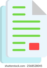 Newspaper Icon Element For Design