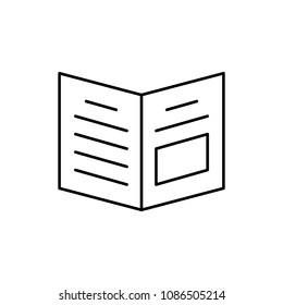 newspaper icon. Element of media and news for mobile concept and web apps. Detailed newspaper icon can be used for web and mobile. Premium icon on white background