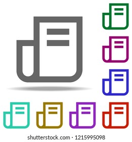 newspaper icon. Elements of web in multi color style icons. Simple icon for websites, web design, mobile app, info graphics