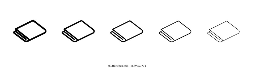 Newspaper icon Flat design on isolated background