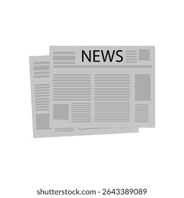 Newspaper icon flat. Vector Newspaper theme symbol. newspaper outline vector icon. 
