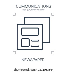 newspaper icon. high quality line newspaper icon on white background. from communications collection flat trendy vector newspaper symbol. use for web and mobile