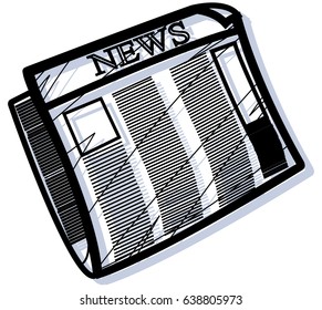 Newspaper Icon - Illustration