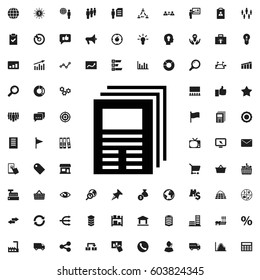 Newspaper icon illustration isolated vector sign symbol. marketing icons vector set.