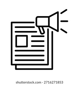 Ícone de jornal ilustração vetor modelo de design