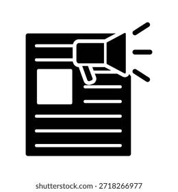 Ilustración de ícono de periódico Plantilla de diseño de Vector