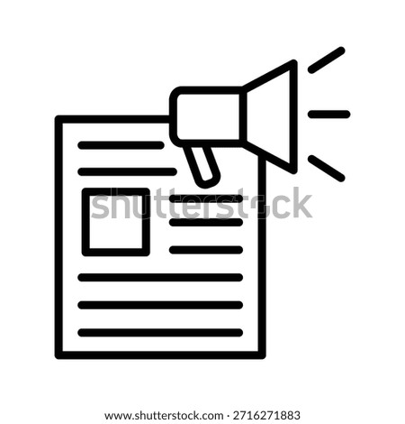 Newspaper icon illustration vector design template