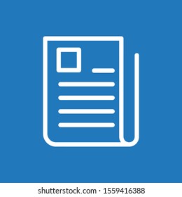 newspaper icon isolated on background
