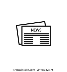 newspaper icon isolated on white background