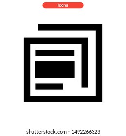 newspaper icon isolated sign symbol vector illustration - high quality black style vector icons
