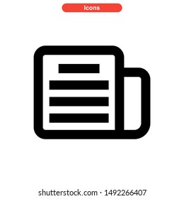 newspaper icon isolated sign symbol vector illustration - high quality black style vector icons
