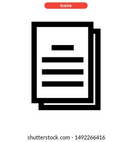 newspaper icon isolated sign symbol vector illustration - high quality black style vector icons
