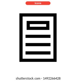 newspaper icon isolated sign symbol vector illustration - high quality black style vector icons
