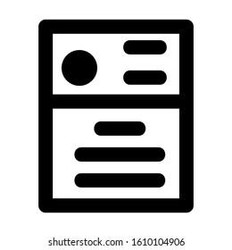 newspaper icon isolated sign symbol vector illustration - high quality black style vector icons
