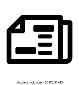 newspaper icon isolated sign symbol vector illustration - high quality black style vector icons
