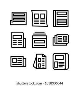newspaper icon or logo isolated sign symbol vector illustration - high quality black style vector icons
