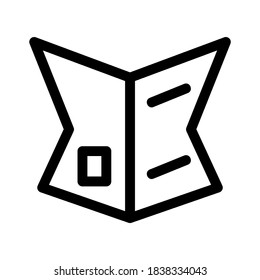 newspaper icon or logo isolated sign symbol vector illustration - high quality black style vector icons
