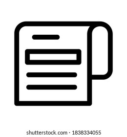 newspaper icon or logo isolated sign symbol vector illustration - high quality black style vector icons

