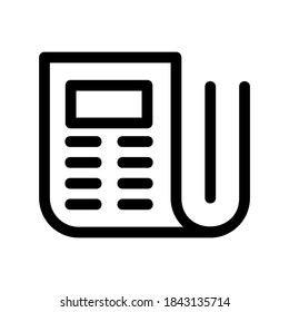 newspaper icon or logo isolated sign symbol vector illustration - high quality black style vector icons
