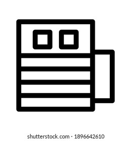 Newspaper icon or logo isolated sign symbol vector illustration - high quality black style vector icons
