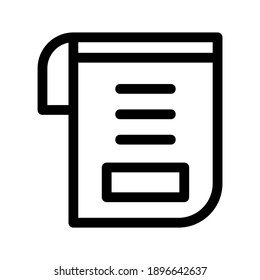 Newspaper icon or logo isolated sign symbol vector illustration - high quality black style vector icons
