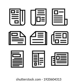 newspaper icon or logo isolated sign symbol vector illustration - Collection of high quality black style vector icons
