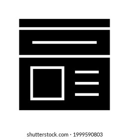 newspaper icon or logo isolated sign symbol vector illustration - high quality black style vector icons
