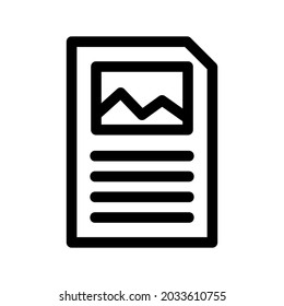 newspaper icon or logo isolated sign symbol vector illustration - high quality black style vector icons
