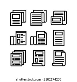newspaper icon or logo isolated sign symbol vector illustration - Collection of high quality black style vector icons
