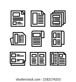 newspaper icon or logo isolated sign symbol vector illustration - Collection of high quality black style vector icons
