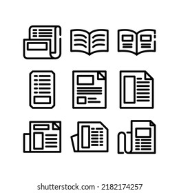 newspaper icon or logo isolated sign symbol vector illustration - Collection of high quality black style vector icons
