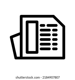 newspaper icon or logo isolated sign symbol vector illustration - high quality black style vector icons
